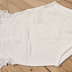 Janie and Jack White Lace-Trimmed One Piece